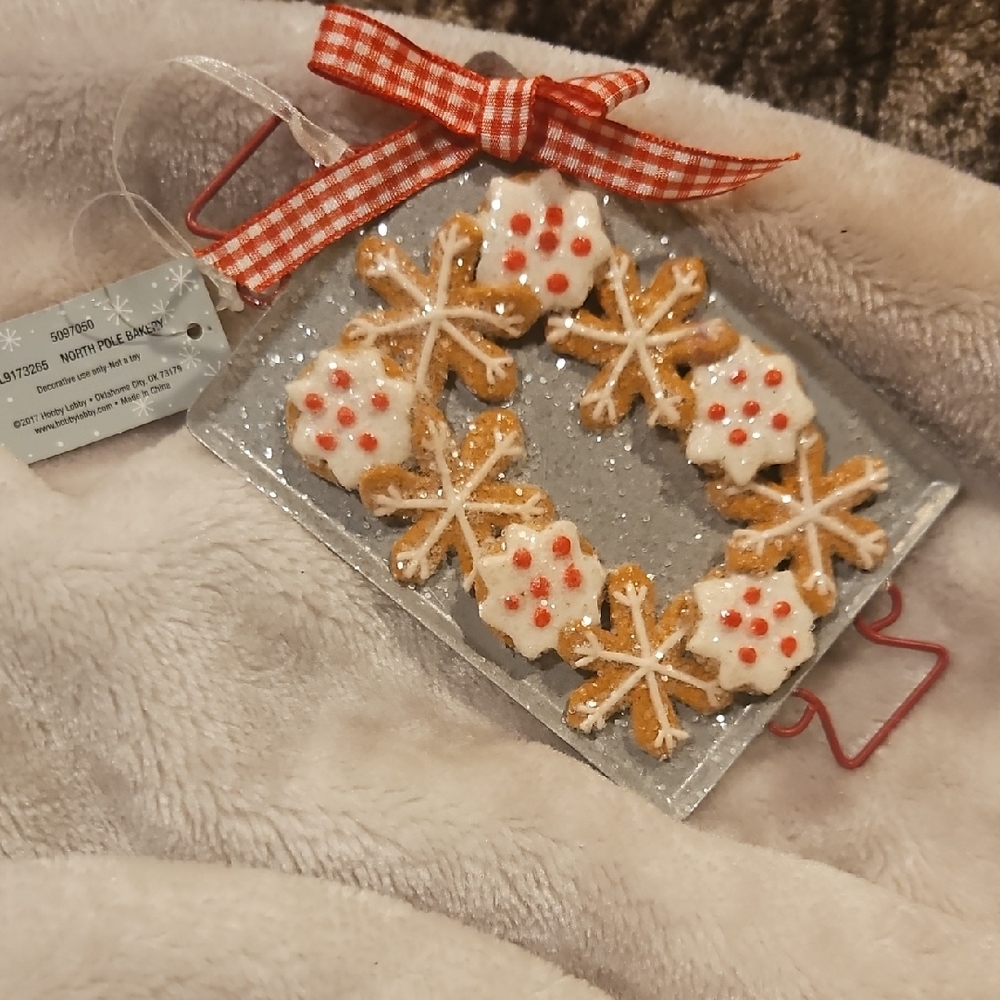 Festive Snowflake and Cookie Ornament